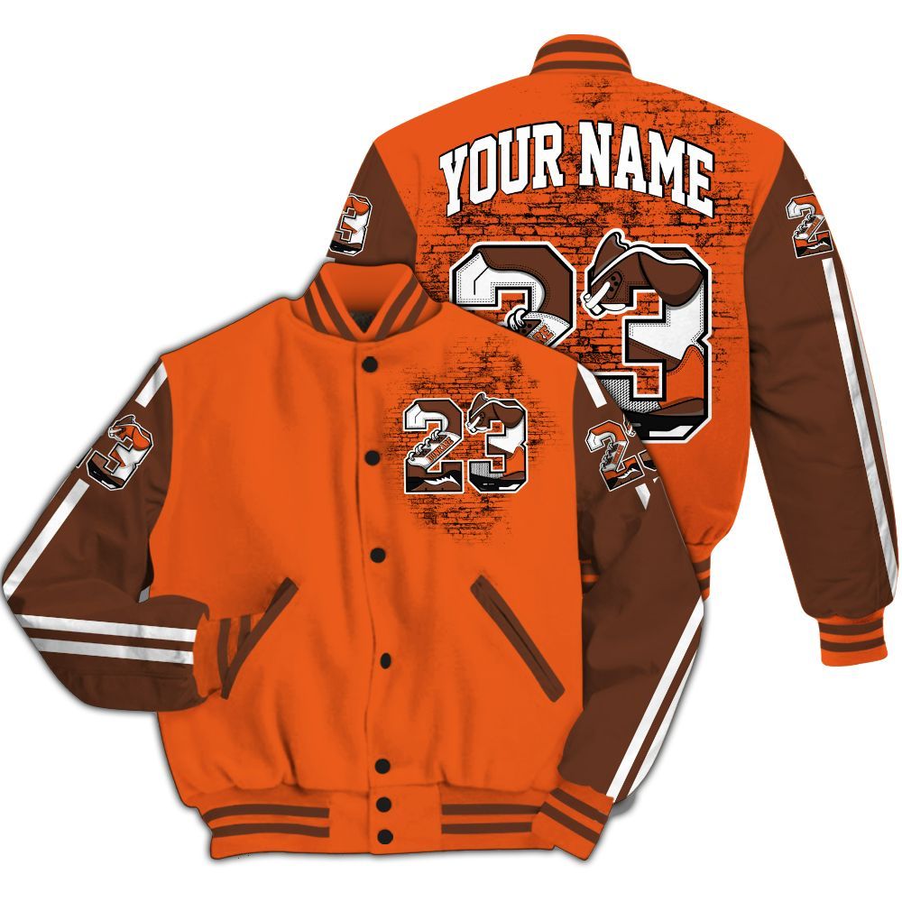 Varsity Jacket To Match High OG Starfish 1s - Custom Name Number 23 5s All Over Print