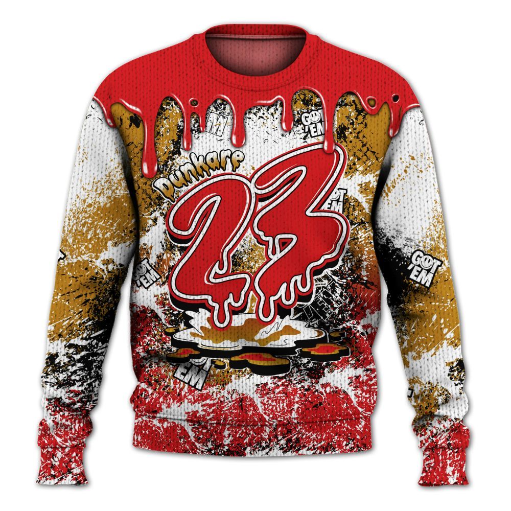 Knitted Sweater To Match Scoot Zeros Retro Portland - Dripping 23 Drip