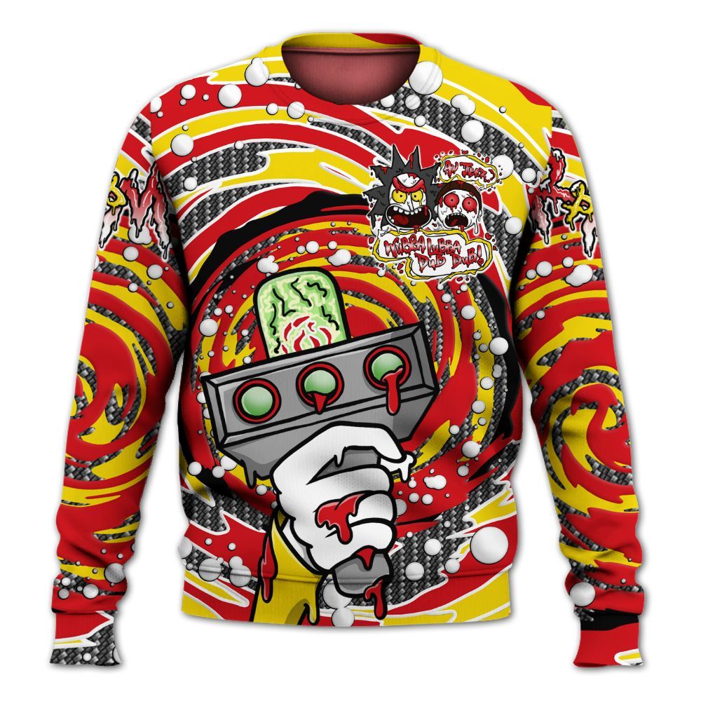 Sweatshirt To Match Ferrari 14s - Wubba Rick Drip All Over Print