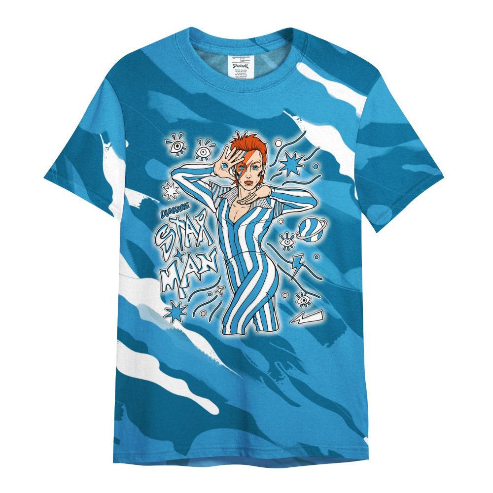 Shirt To Match Powder Blue 9s - Starmans Graphics Colored All Over Print