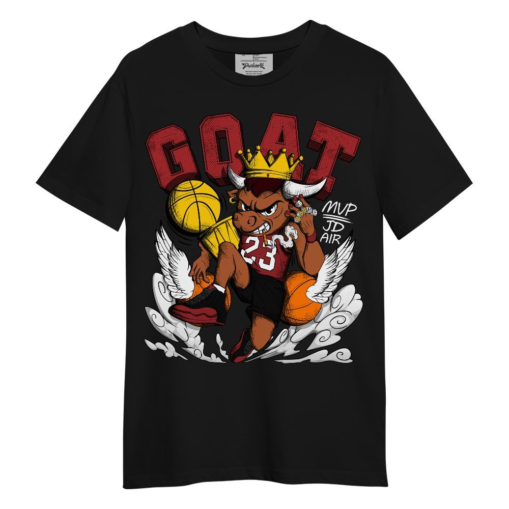 Shirt To Match Alternate Flu Game 12s - FlightMan Number 23 G.O.A.T Unisex Shirt