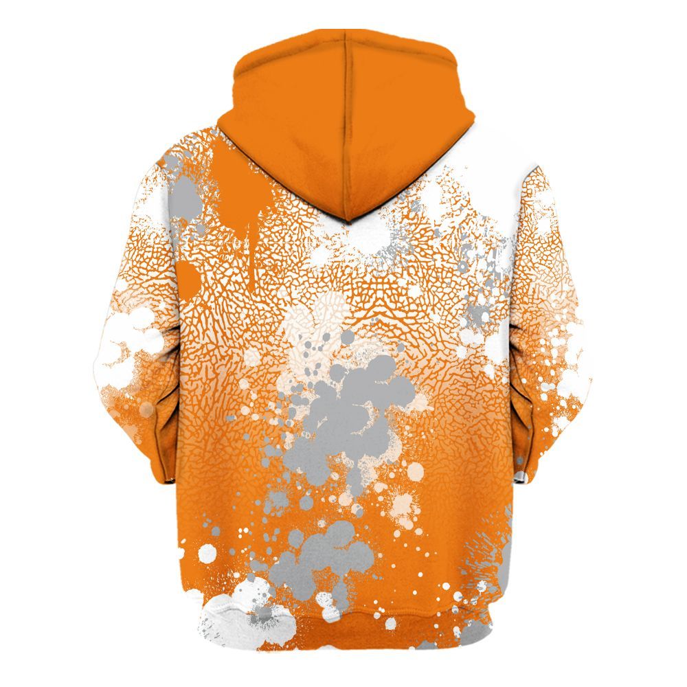 Hoodie To Match Orange Citrus 3s - Trust No One Scary All Over Print