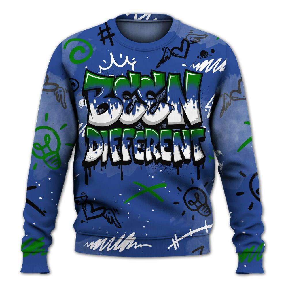 Sweatshirt To Match Retro Hyper Royal 13s - Drip Been Di2ferent All Over Print
