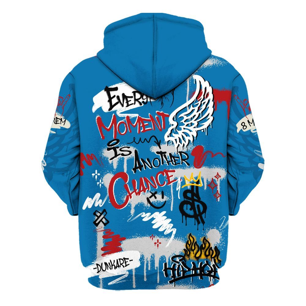 Hoodie To Match Rare Air 3s - 8Mile Movie Graffiti All Over Print