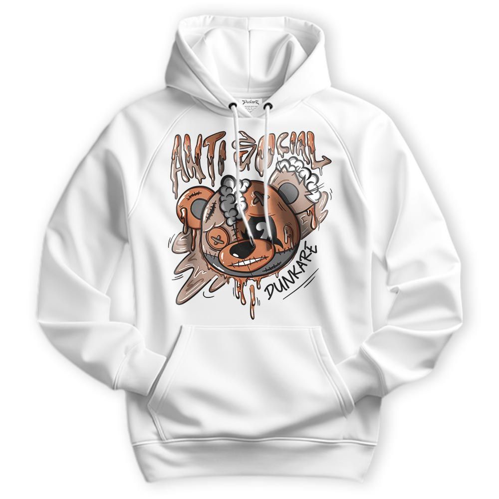Sweatshirt To Match OG Latte 1s Hoodie - Hate Social Bear Hoodie Unisex