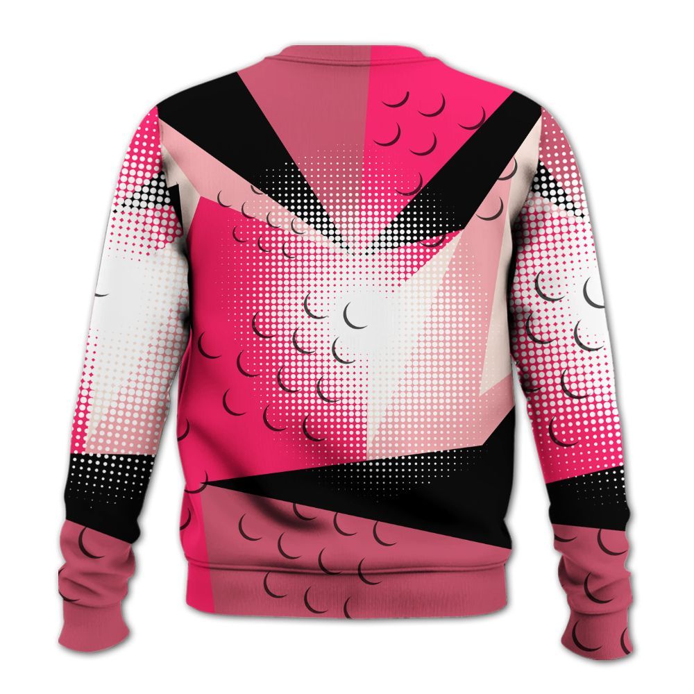 Sweatshirt To Match A'One Hyper Pink Shirt, Poly Custom Name Number 23 5s All Over Print