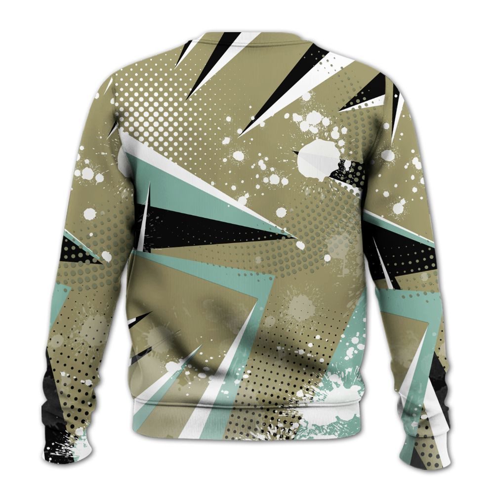 Sweatshirt To Match Dunk Low Suede Olive Aura - Poly Trust No One Dripping All Over Print