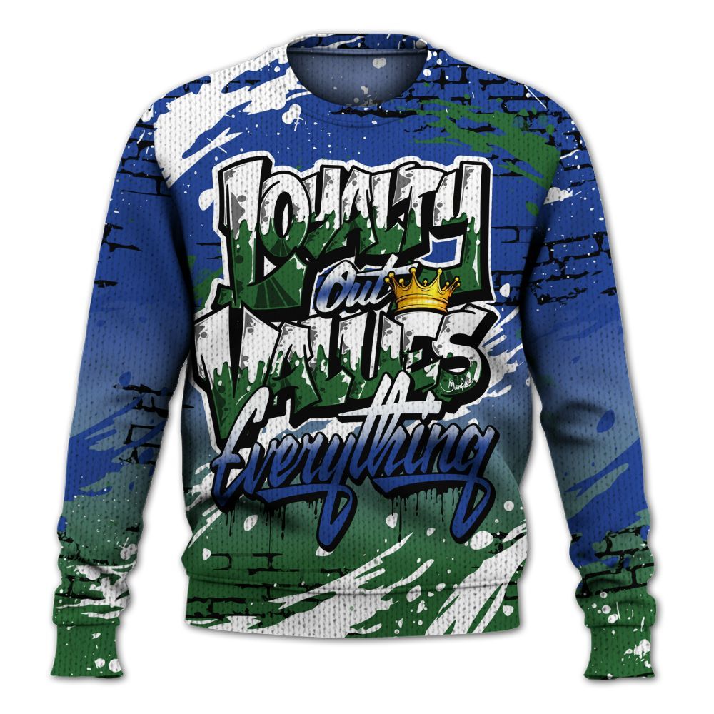 Knitted Sweater To Match Dunk Low Tennis Classic - Values Of Loyalty Drip