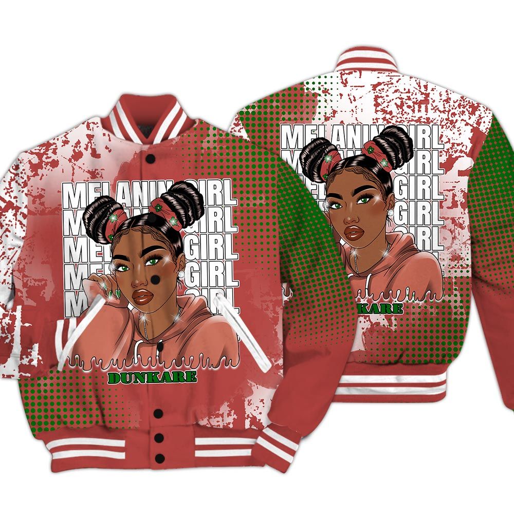 Varsity Jacket To Match Dune Red 13s - Melaninn Unique Glitch Dot Varsity Jacket Unisex