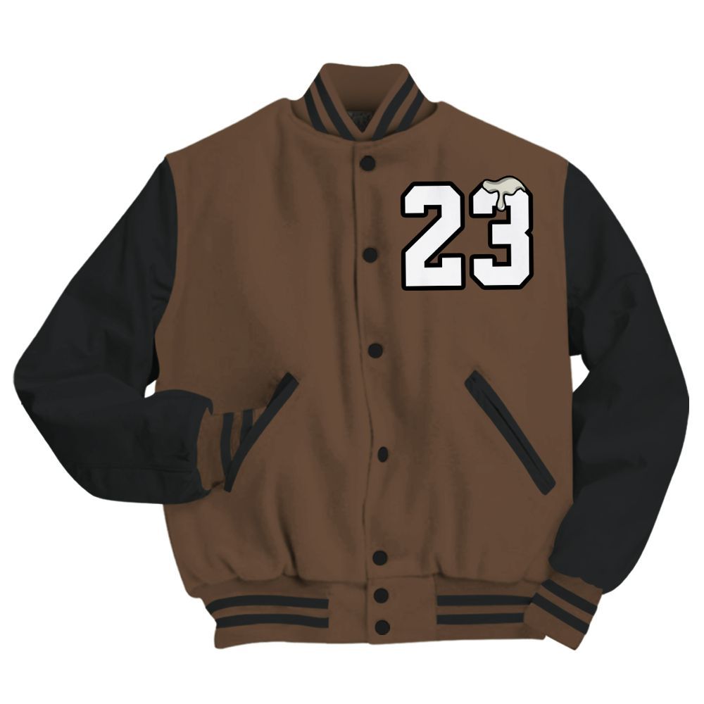 Varsity Jacket To Match Palomino 1s - Custom Name Number 23 Drip All Over Print