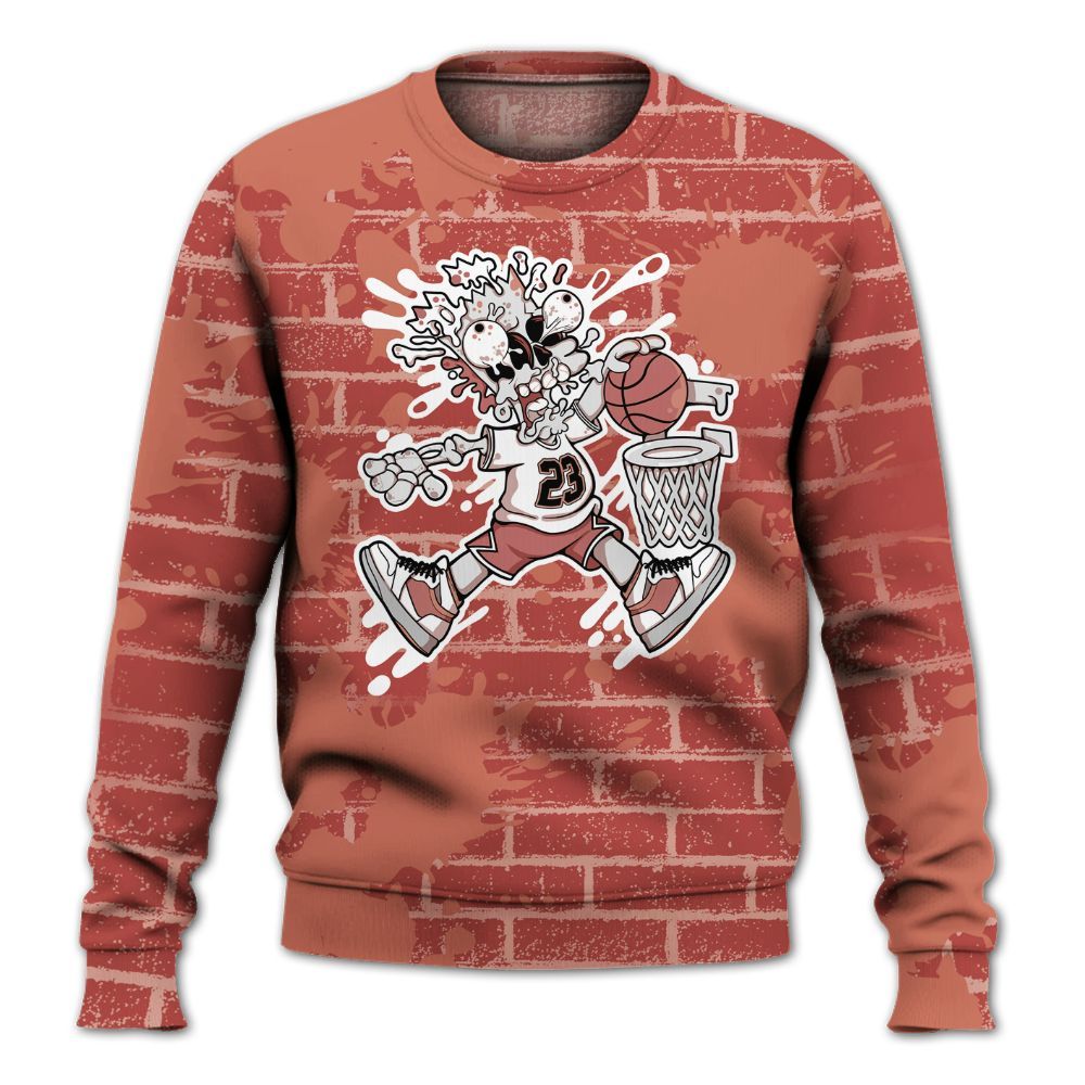 Sweatshirt To Match Dune Red 13s - 85's Dunks Graphic Halloween All Over Print