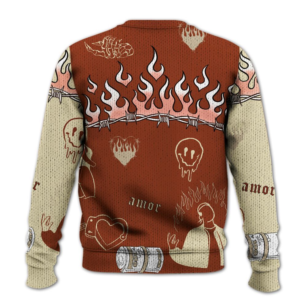 Knitted Sweater To Match Retro Eastside Golf 12s - Snake Trust No One