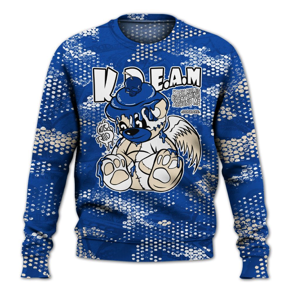 Sweatshirt To Match Low Game Royal 1s - Loot Bear All Over Print