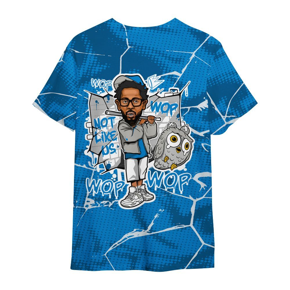 Shirt To Match Military Blue 4s - None Like ComptonCity Graphic Crack All Over Print