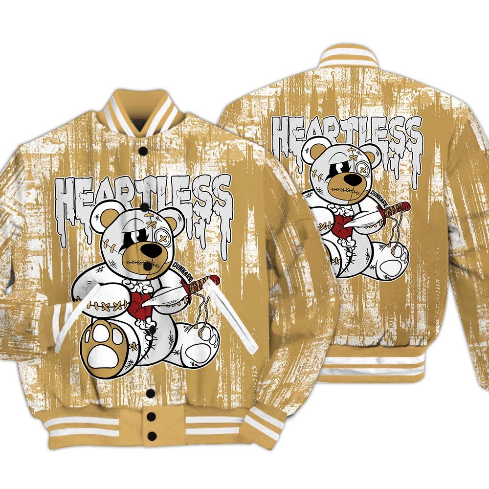 Varsity Jacket To Match Craft Paris 6s - Heartless Bear Glitch Art Varsity Jacket Unisex
