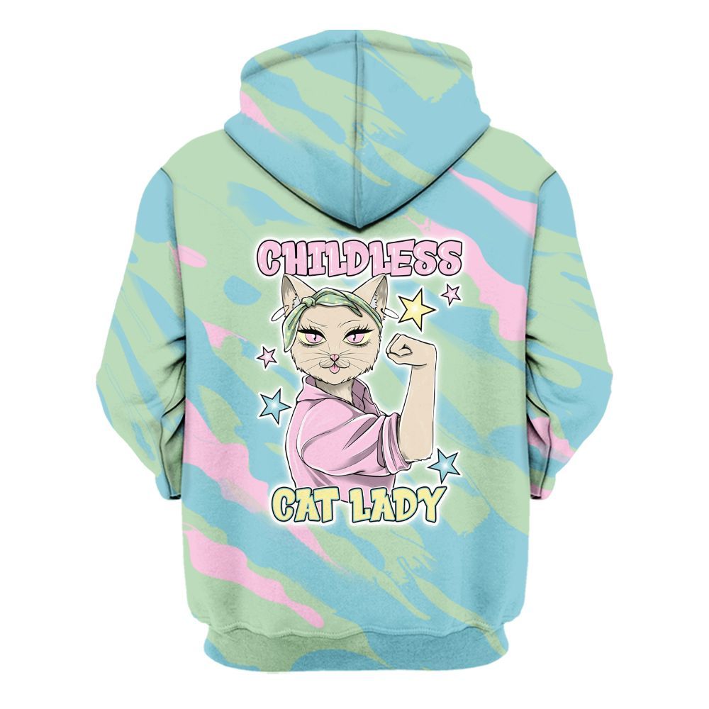 Hoodie To Match SB Dunk Low Visty - Childless Kat Lady All Over Print