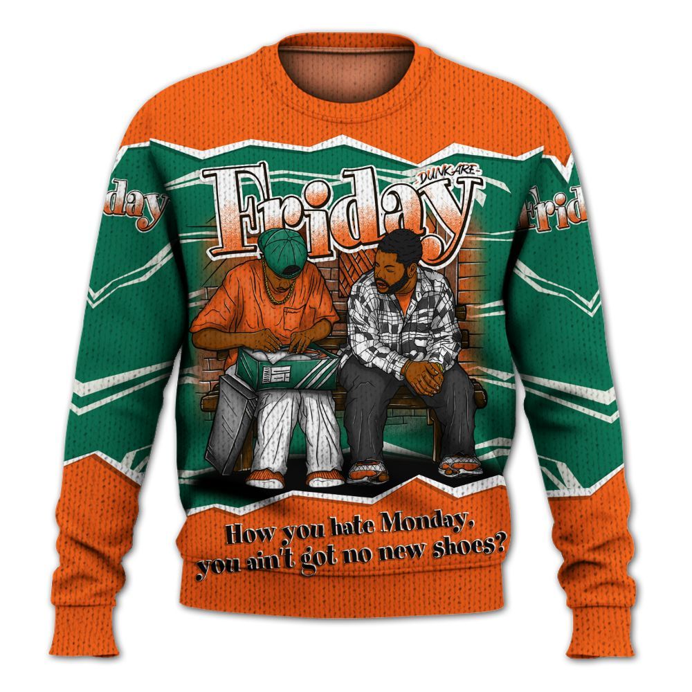 Sweater To Match SoleFly Sail Gorge Green 3s - Friday Movie 90s TV Graphic