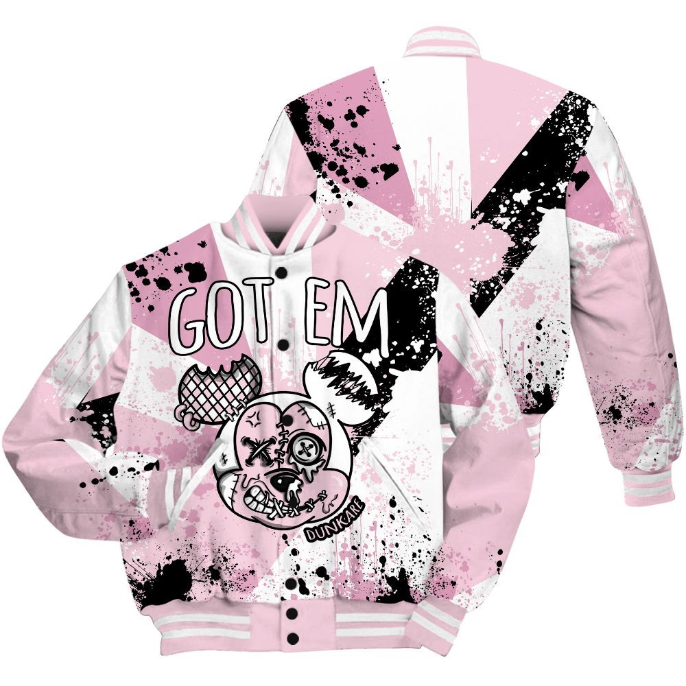 Varsity Jacket To Match Orchid 4s Shirt, Got Em Drip All Over Print