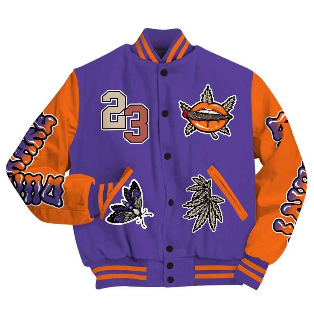 Varsity Jacket To Match Air Max Waffle SP Voltage Purple - Bluntz Unique All Over Print