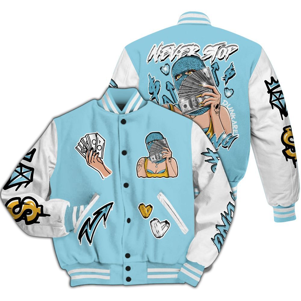 Varsity Jacket To Match Dunk High Homer Simpson - Hustling Unique All Over Print