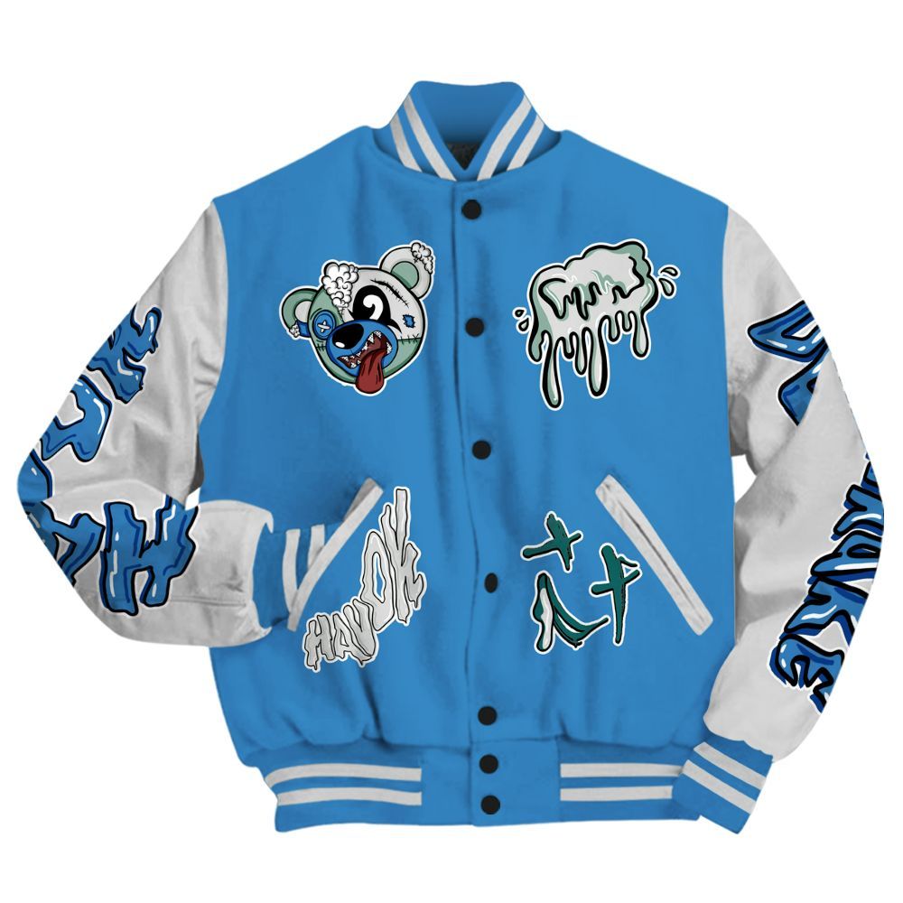 Varsity Jacket To Match Low Carolina 17s - Havok Bear All Over Print