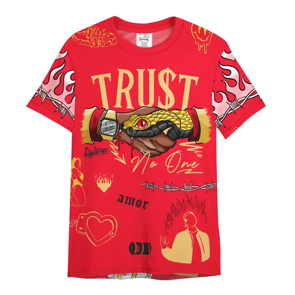 Shirt To Match KD 18 Air Bakin - Snake Trust No One All Over Print