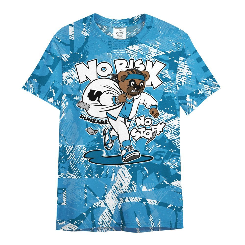 Shirt To Match Powder Blue 9s - Certain Bear Abstract Graffiti All Over Print