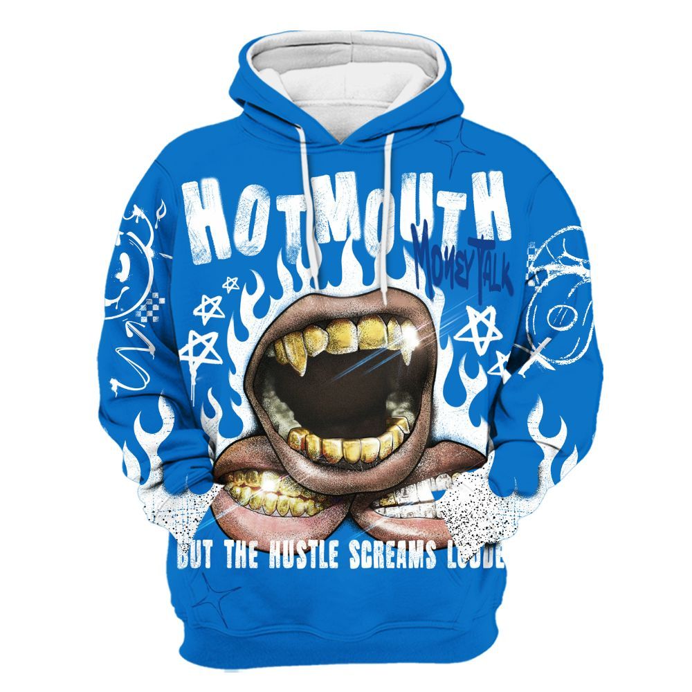 Hoodie To Match Blueberry 12s - Mouth Burning Street Style All Over Print