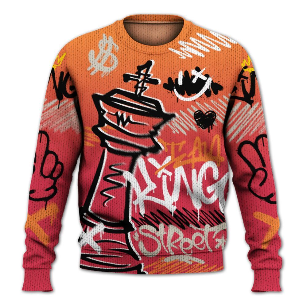 Knitted Sweater To Match Air Max Portal Bright Ceramic - Street King Chess Streetwear