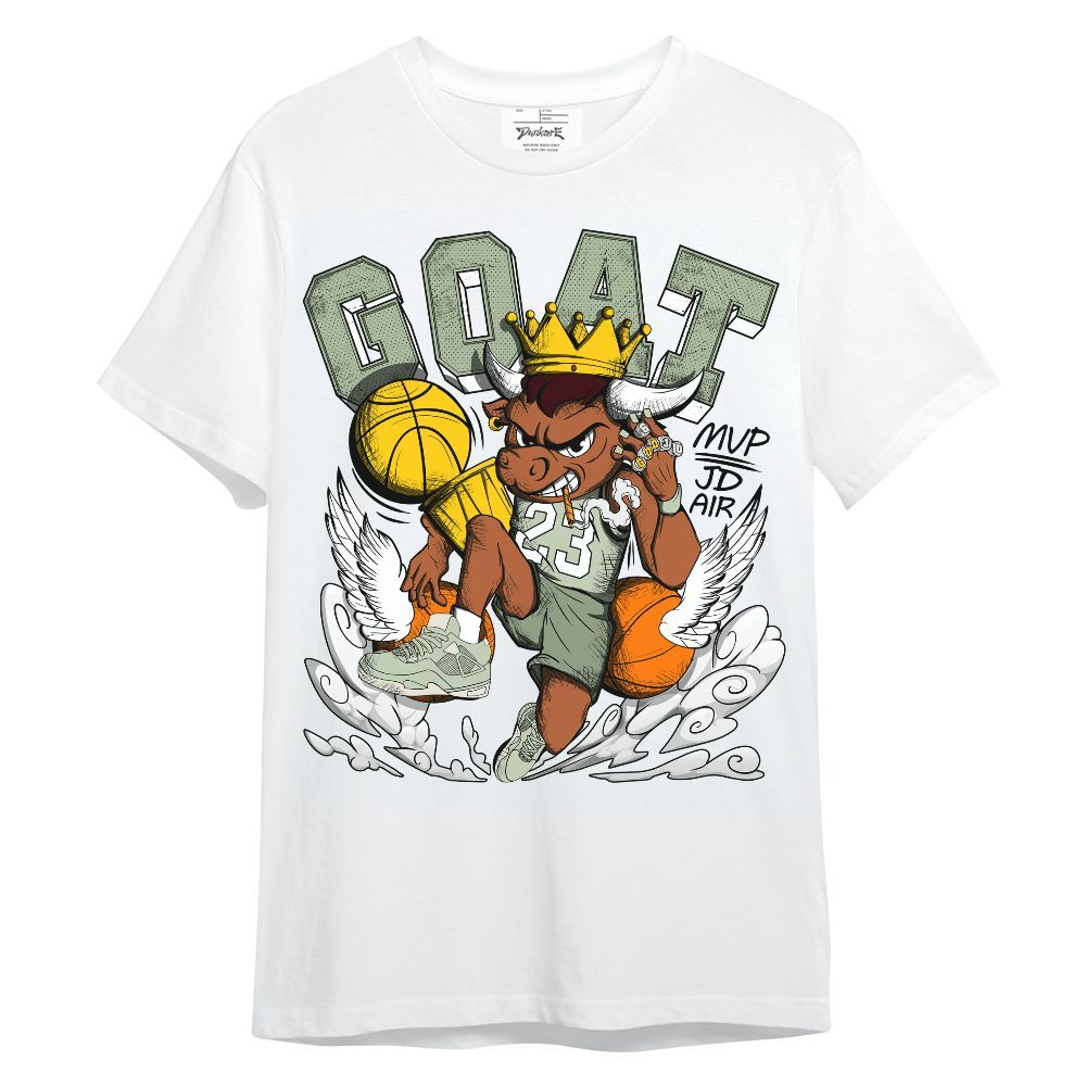 Shirt To Match Seafoam Sail 4s - FlightMan Number 23 G.O.A.T Graphic