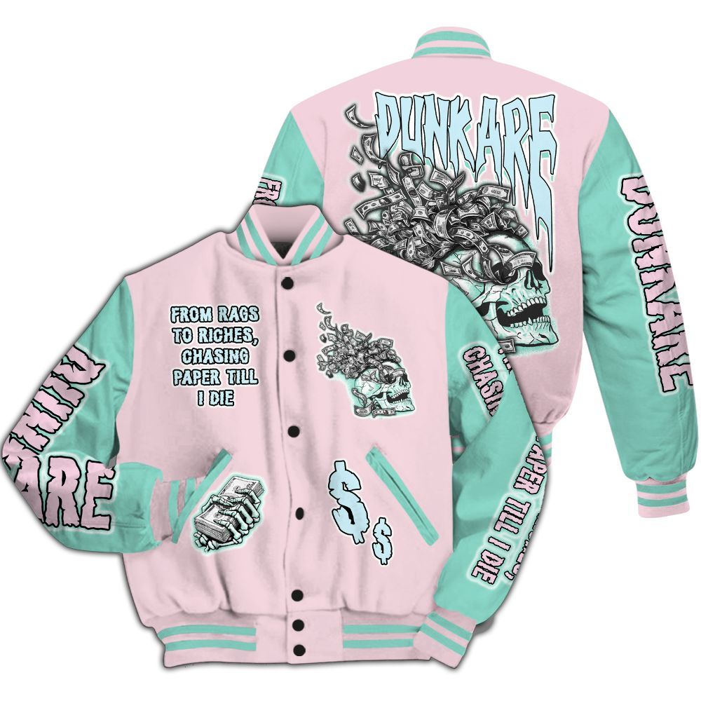 Varsity Jacket To Match Retro Easter 5s - From Rags To Riches All Over Print