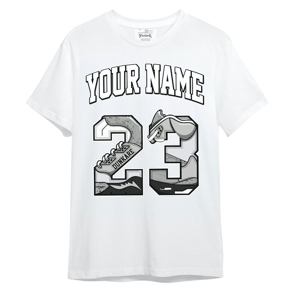Shirt To Match Retro White Oreo 4s - Custom Name Number 23 5s Unisex Shirt
