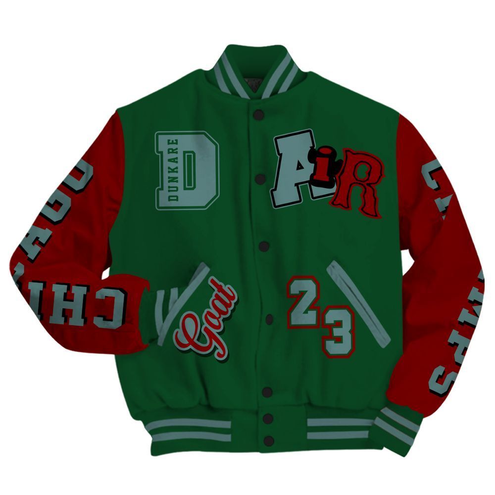 Varsity Jacket To Match Concrete Rose 3s - AIR Number 23 GOAT All Over Print