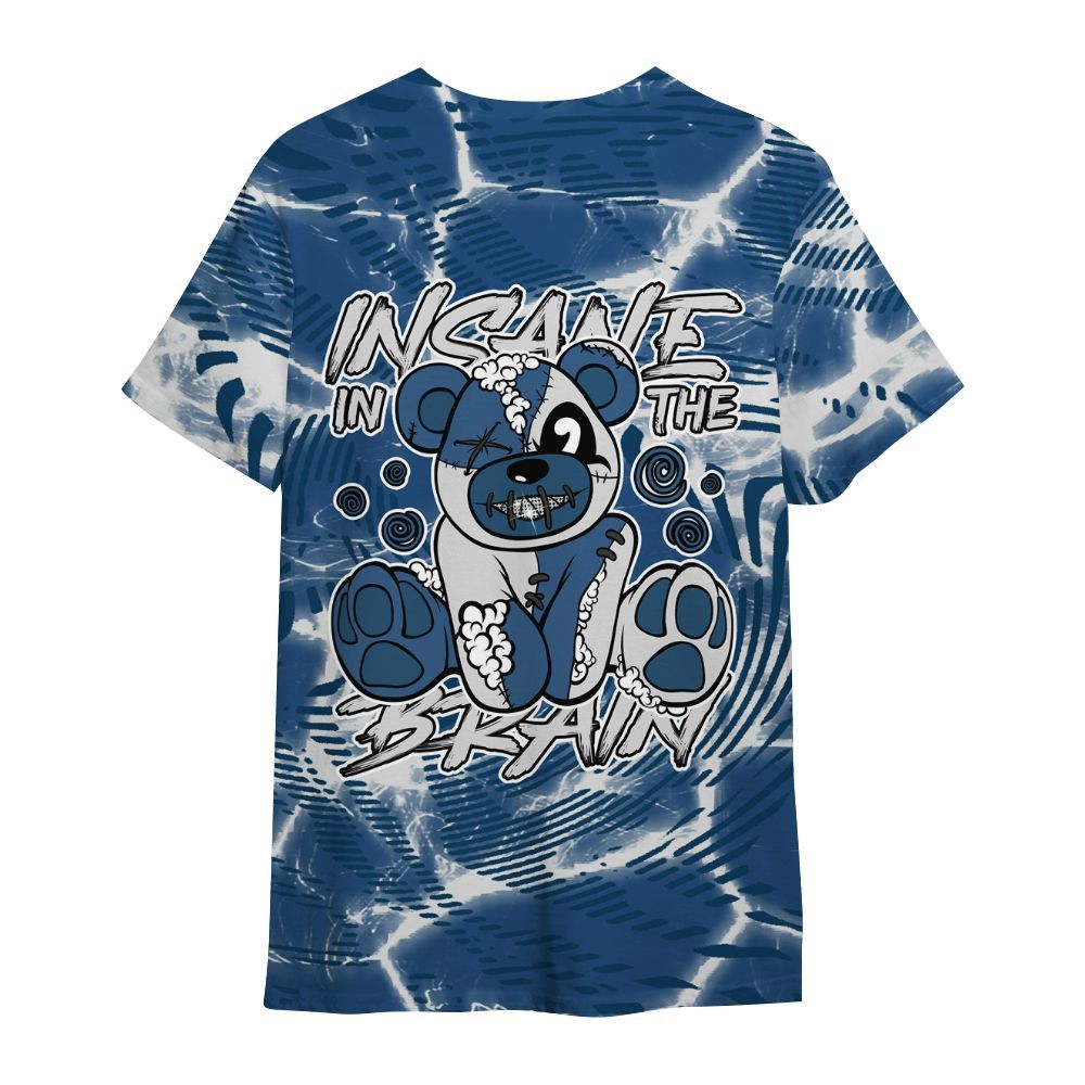 Shirt To Match High OG Midnight Navy 1s - Insanes Bear Fume All Over Print