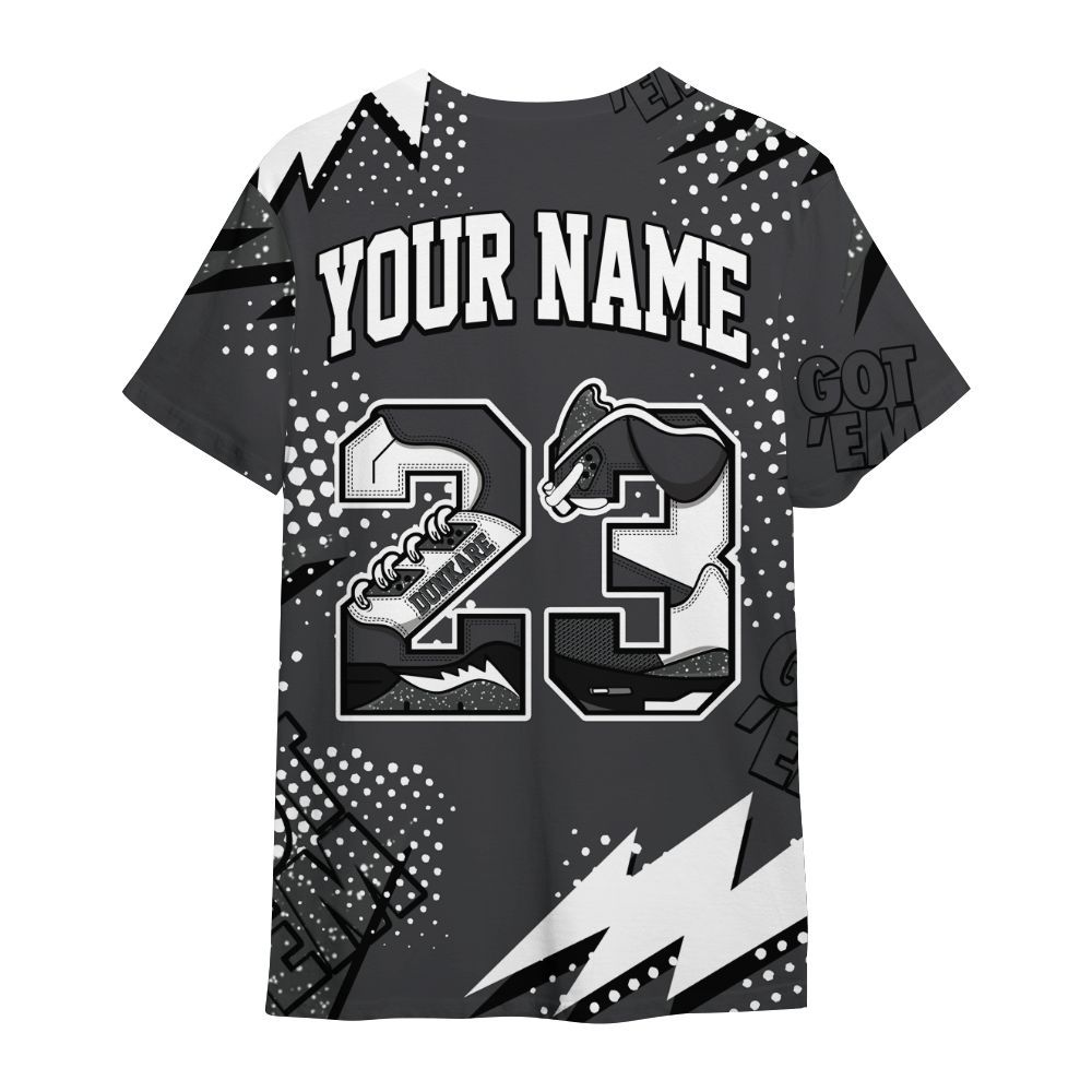 Shirt To Match Fear 4s - Custom Name Number 23 5s All Over Print