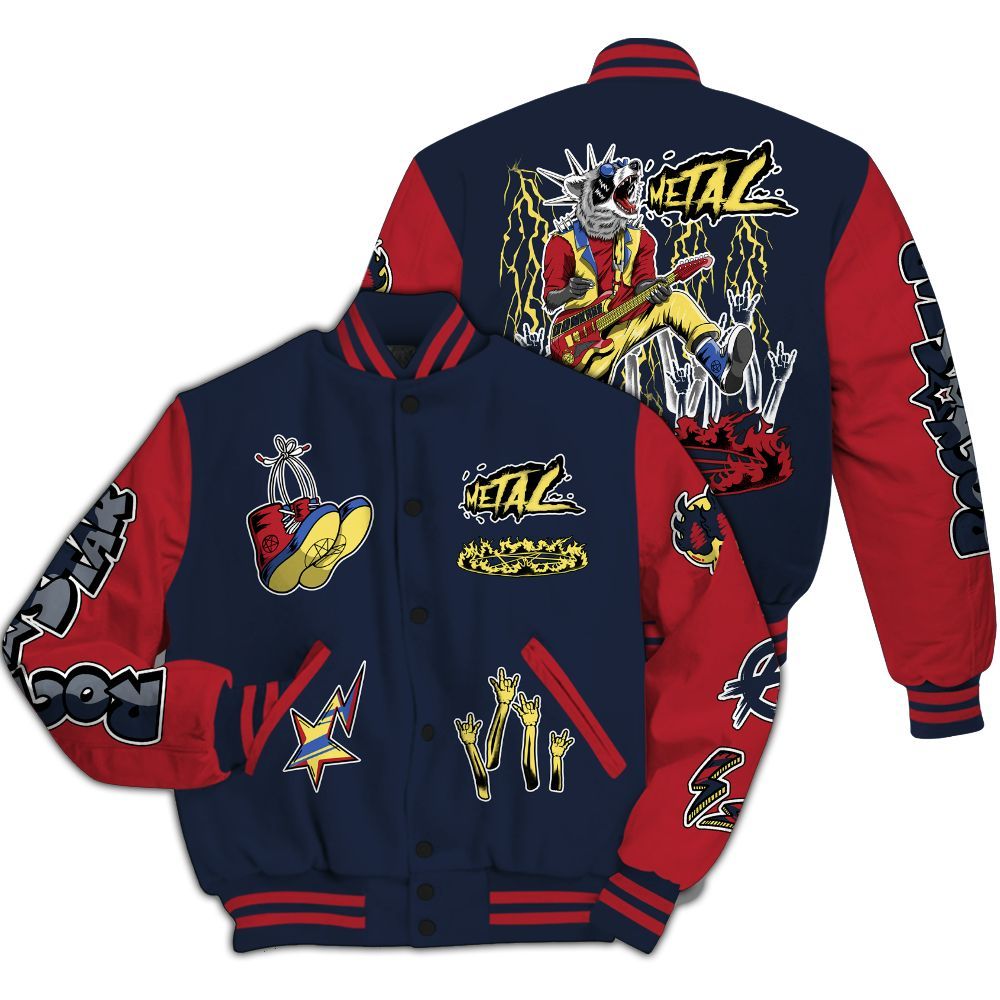 Varsity Jacket To Match Dunk Low COJP What The 2024 - Punk Rock Raccoon All Over Print