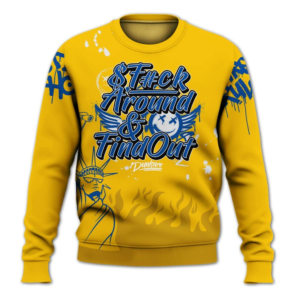 Sweatshirt To Match High Laney 1s - Graphic Fck Around Find Out All Over Print