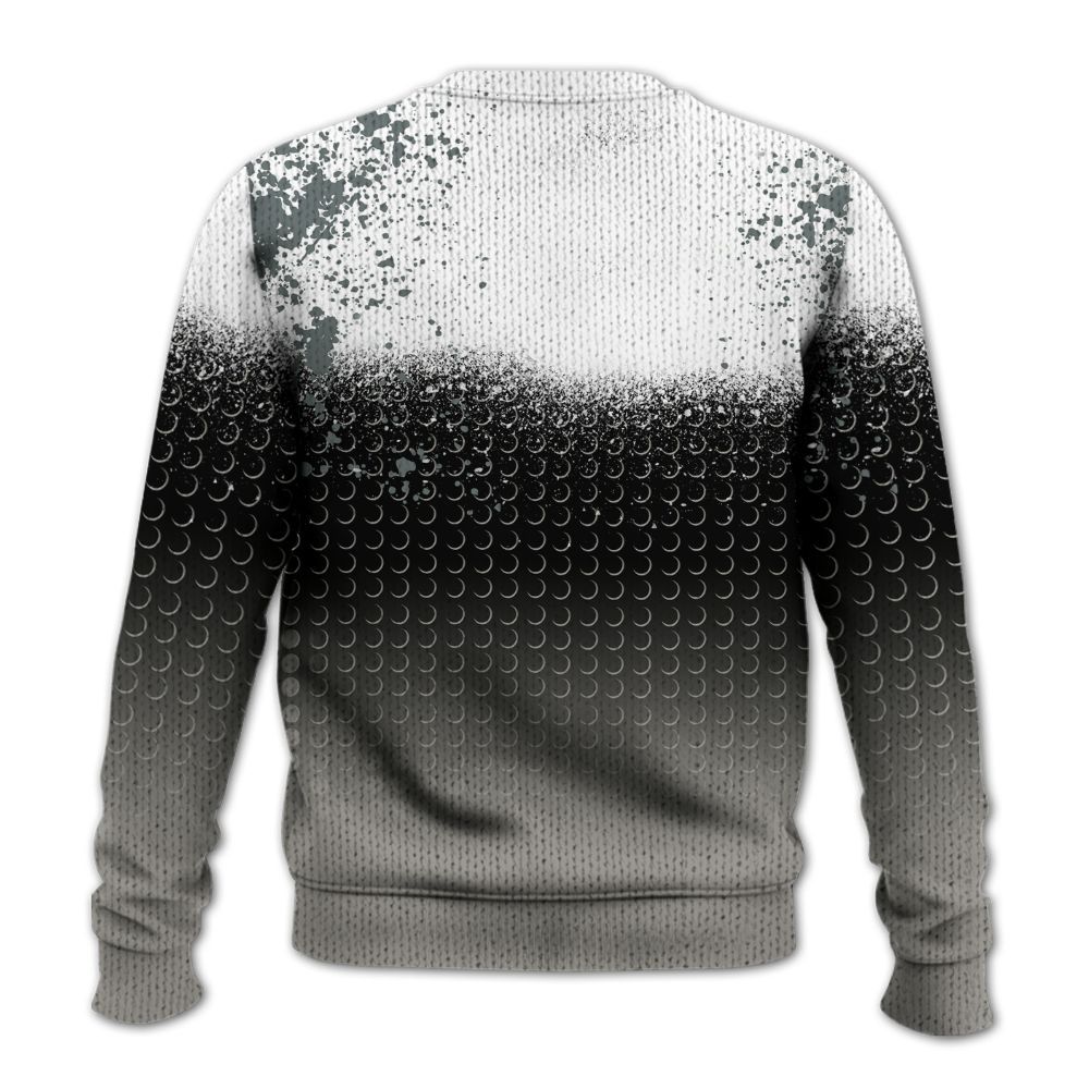 Knitted Sweater To Match Cool Grey 9s - Halftone Time Is Money