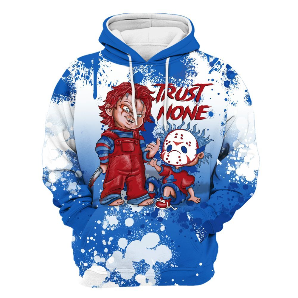 Hoodie To Match Kobe 6 Game Royal - Trust No One Scary All Over Print