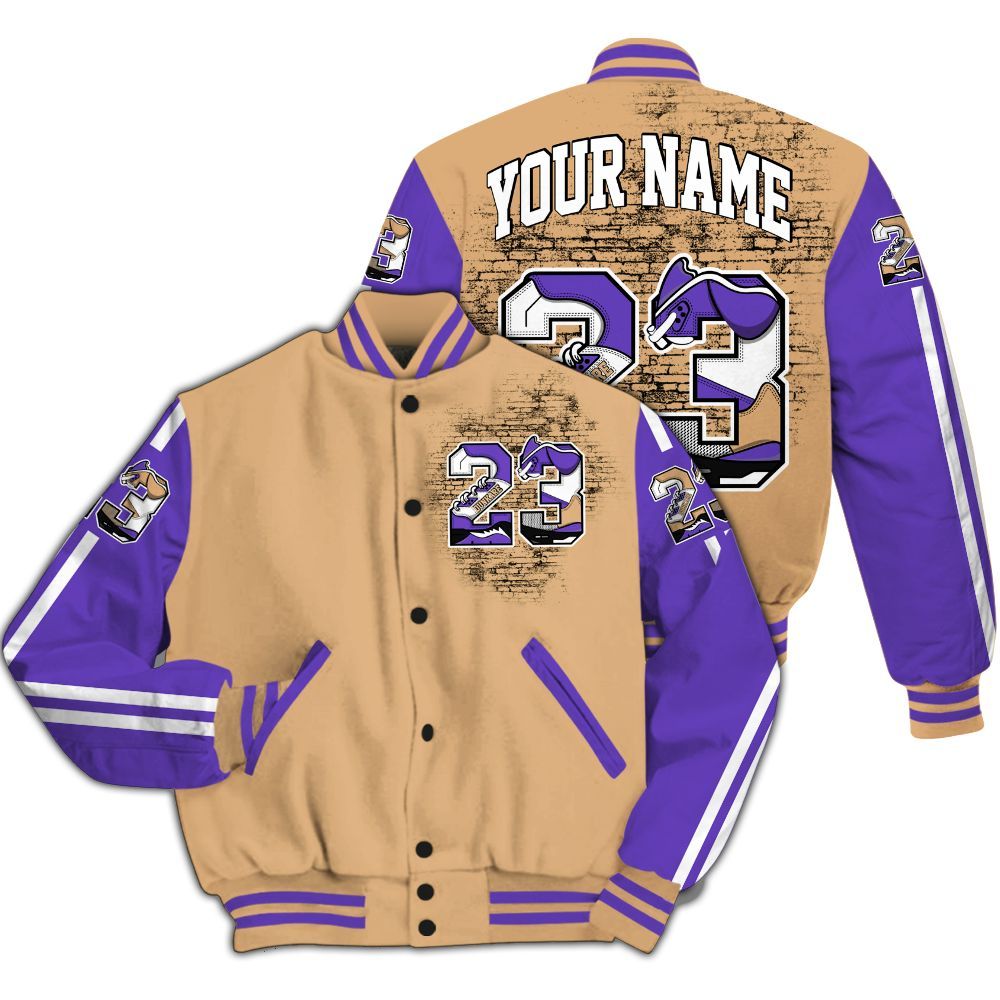 Varsity Jacket To Match SE Afrobeats 7s - Custom Name Number 23 5s All Over Print