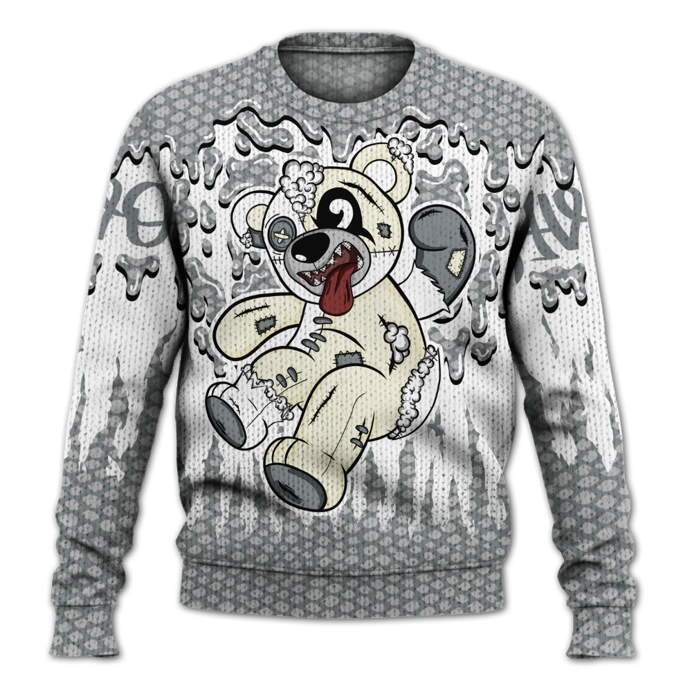 Knitted Sweater To Match Low CNY Year Of The Snake 11s - Havok Bear Dripping