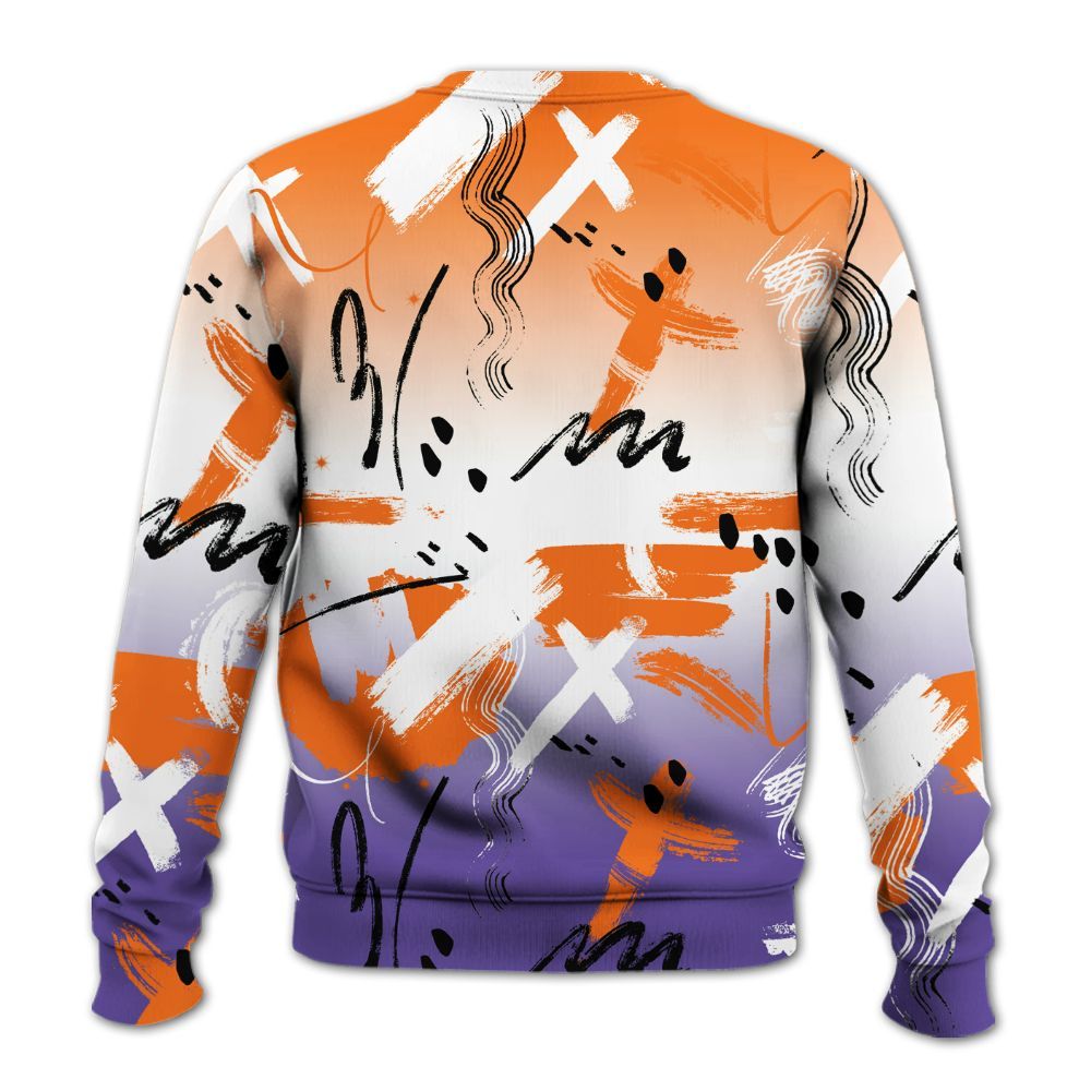 Sweatshirt To Match Air Max Waffle SP Voltage Purple - Money Hustle Grind Pray All Over Print