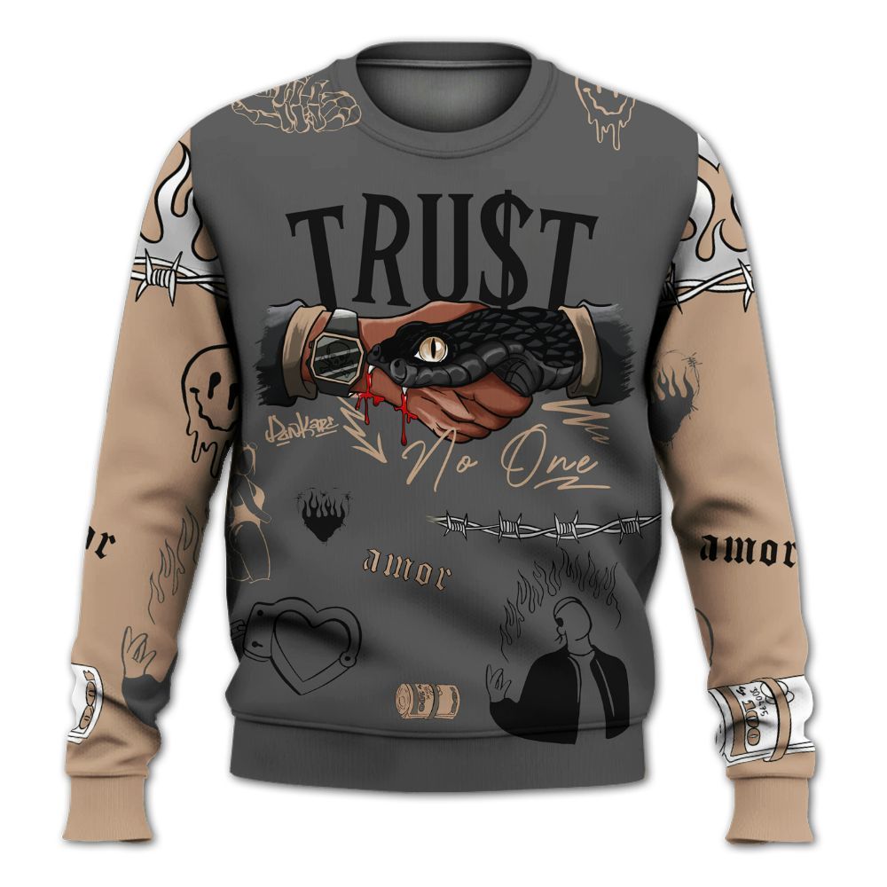 Sweatshirt To Match Kobe 9 EM Mamba - Snake Trust No One All Over Print