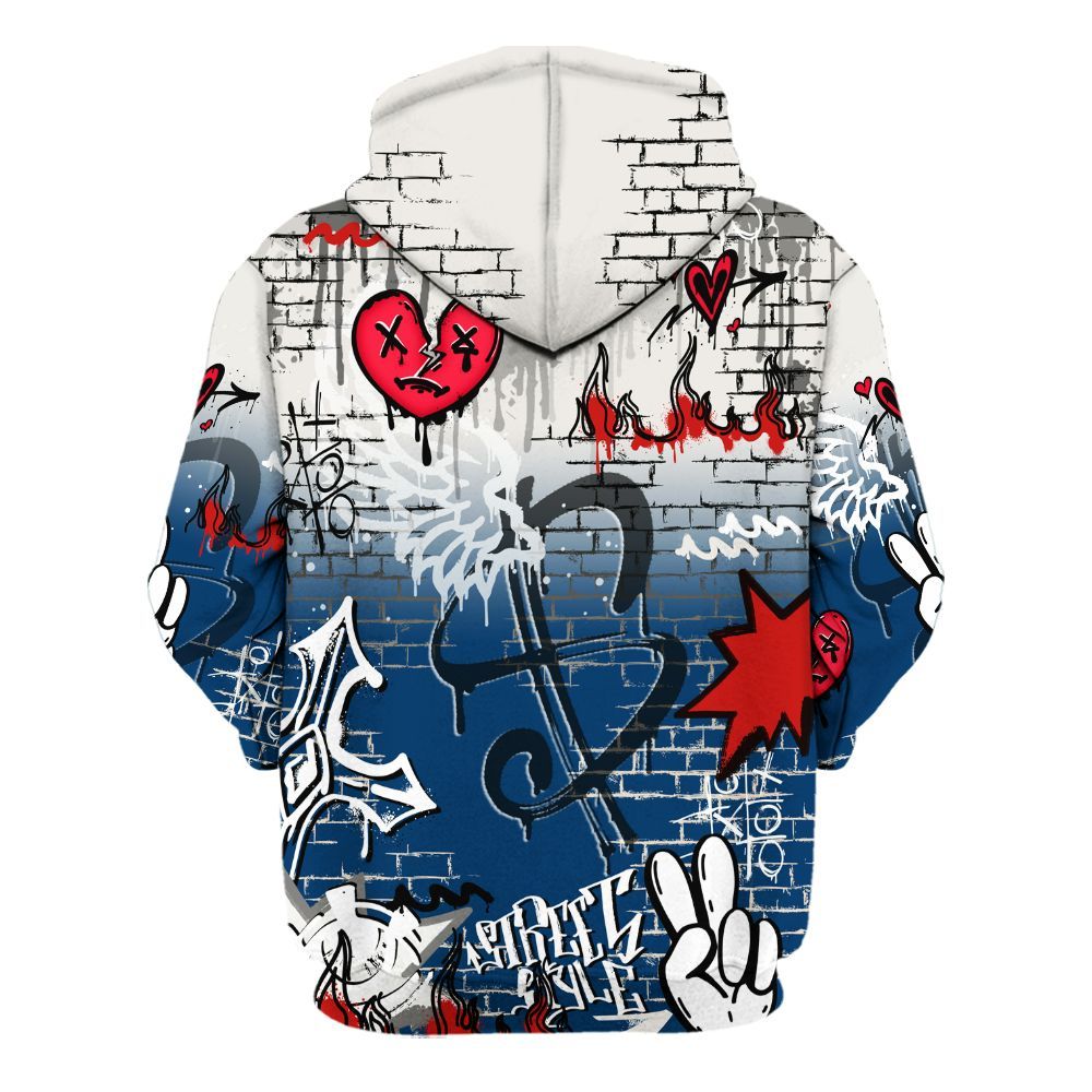 Hoodie To Match Retro Rare Air 11s - Been Dif2erent Drip Graffiti All Over Print