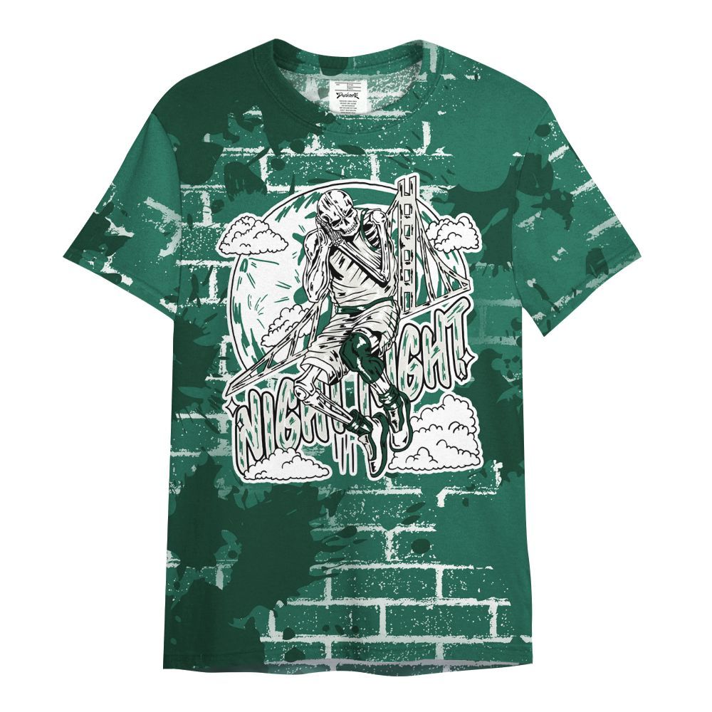 Shirt To Match Oxidized Green 4s - Seeya Skeleton Brick All Over Print
