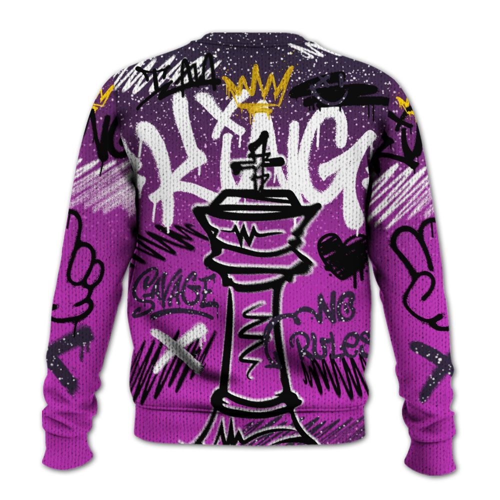 Knitted Sweater To Match Ja 2 Staregazer - Street King Chess Streetwear
