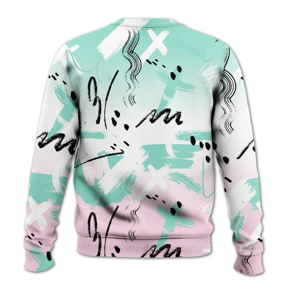Sweatshirt To Match Retro Easter 5s - Money Hustle Grind Pray All Over Print