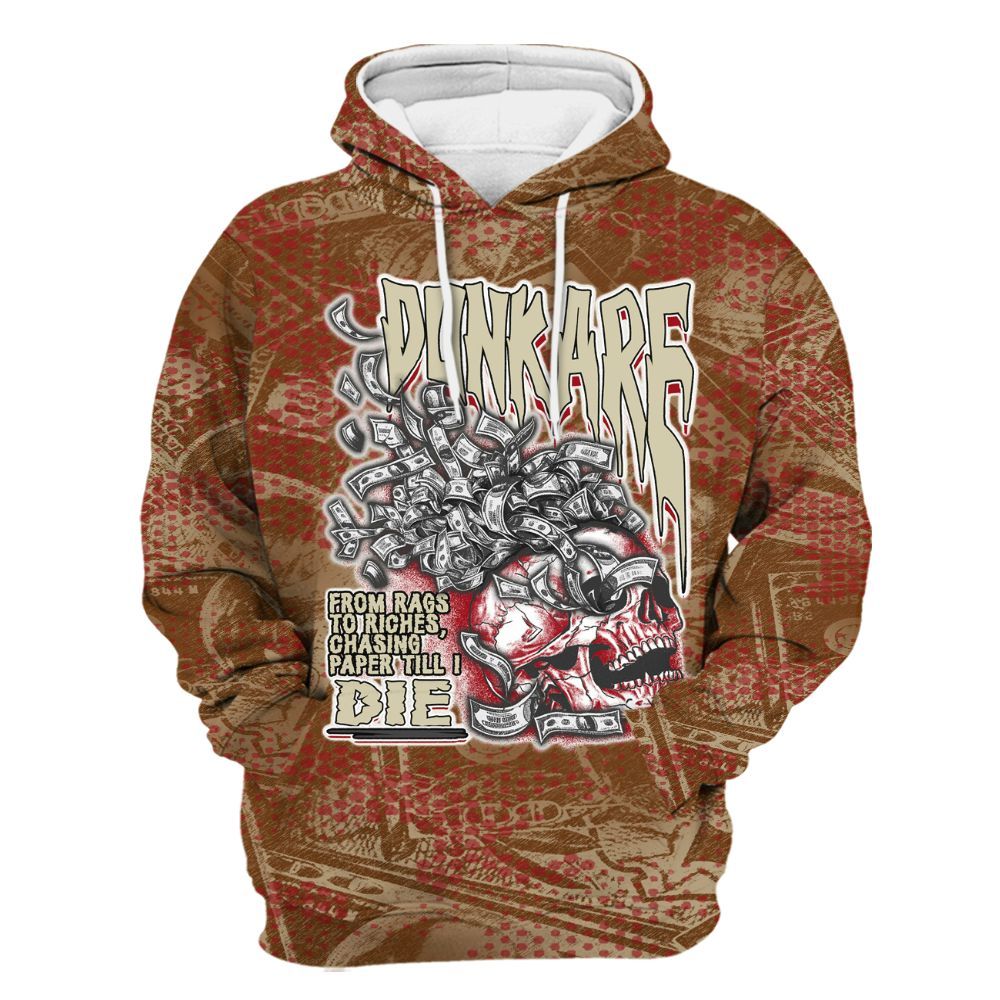 Hoodie To Match Archaeo Brown 5s - From Rags To Riches All Over Print