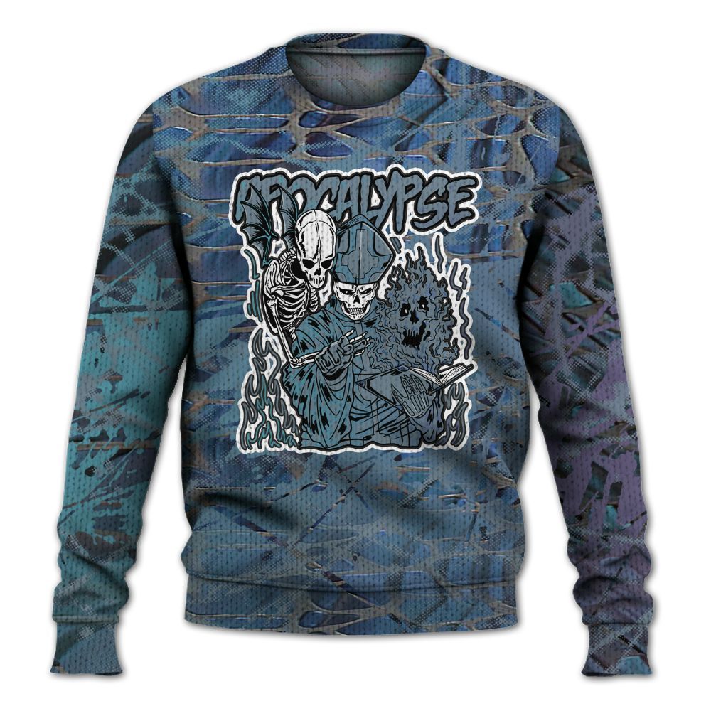 Knitted Sweater To Match Air Foamposite Kazuya Mishima - Apocalypse Skeleton Profound
