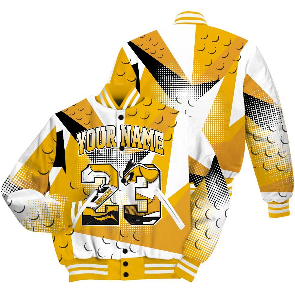 Varsity Jacket To Match Del Sol 13s Shirt, Poly Custom Name Number 23 5s All Over Print